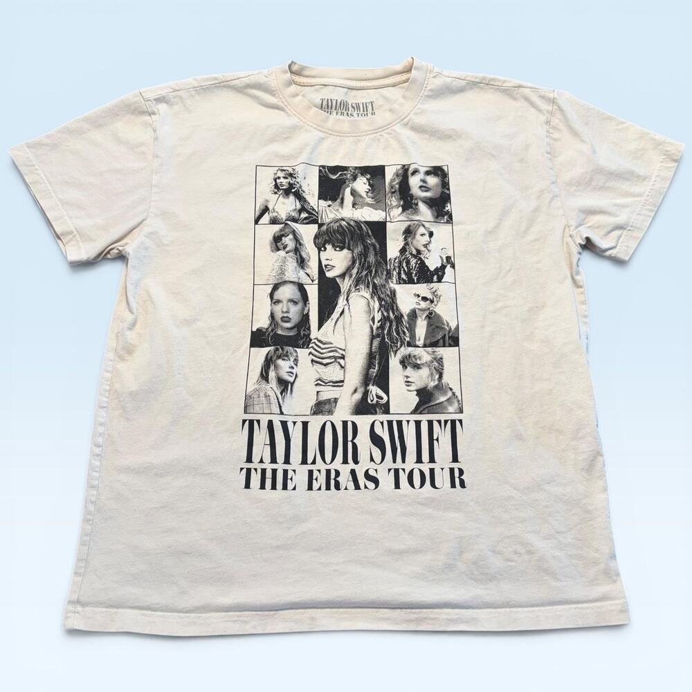 Taylor Swift The Eras Tour Shirt Mens Large White Concert Tee T-Shirt Music